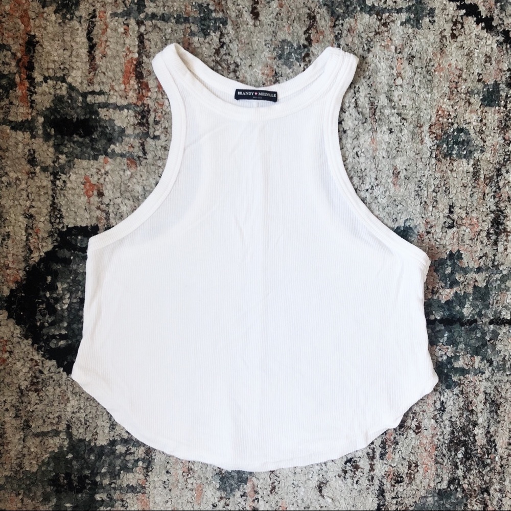 Brandy Melville Ribbed Cropped Tank Top
